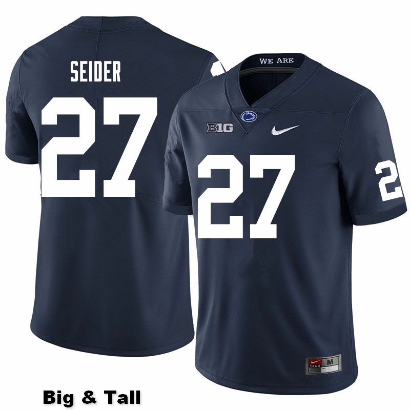 NCAA Nike Men's Penn State Nittany Lions Jaden Seider #27 College Football Authentic Big & Tall Navy Stitched Jersey PFH6498EY